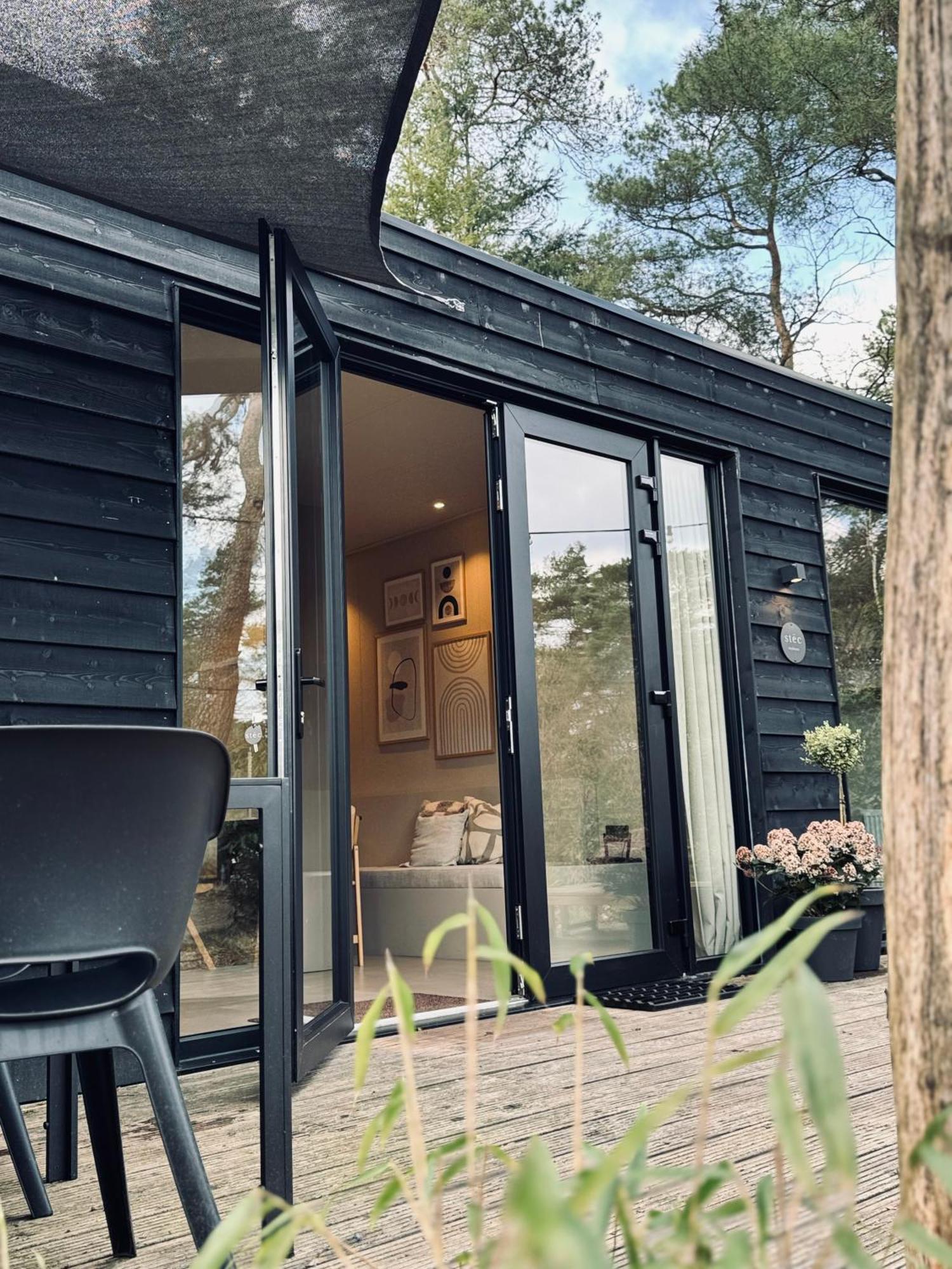 Luxe Tiny House Stec Midden Op De Veluwe In Nunspeet Villa Exteriör bild
