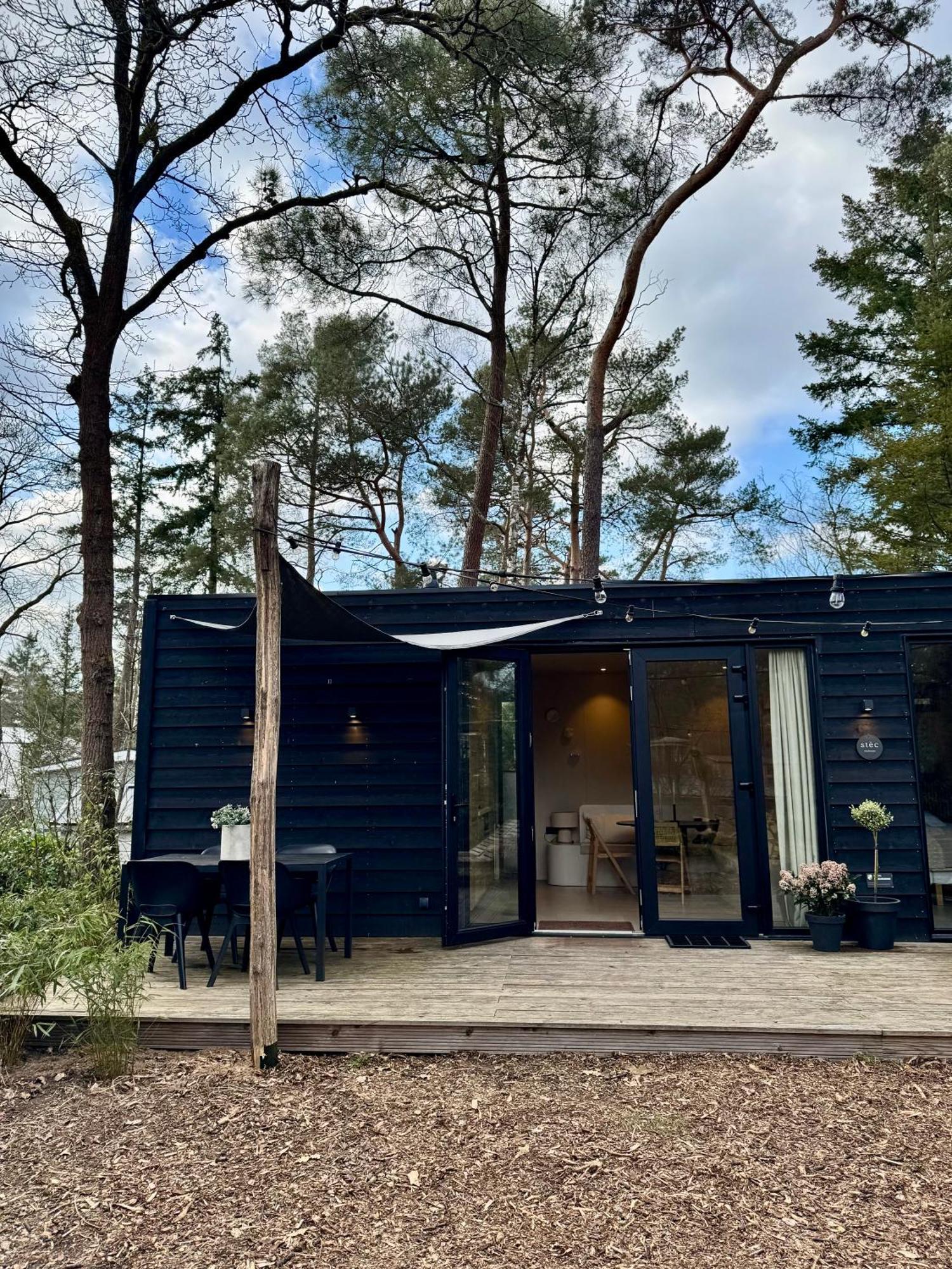 Luxe Tiny House Stec Midden Op De Veluwe In Nunspeet Villa Exteriör bild
